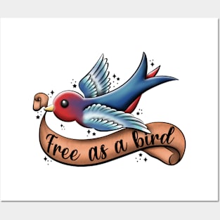 Free as a bird Posters and Art